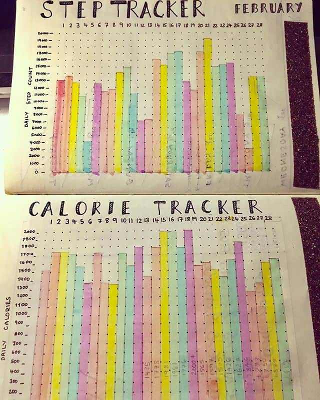 Bullet Journal Calorie Tracker