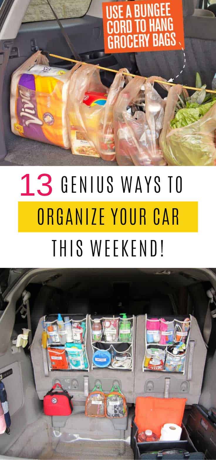 Take some time out this weekend to put some of these car organization hacks into action. it will make your life so much easier!