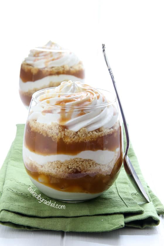These caramel apple parfaits are perfect for kids as they don't have to share!