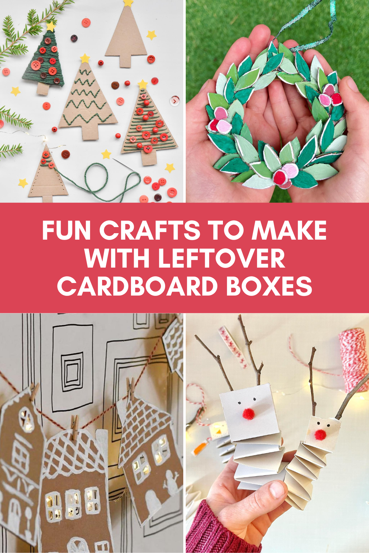 🌟🎁 Transform old cardboard into magical holiday decor! These ideas are budget-friendly, fun, and totally charming. 💚 #UpcycledCrafts #ChristmasDIY #HolidayDecor