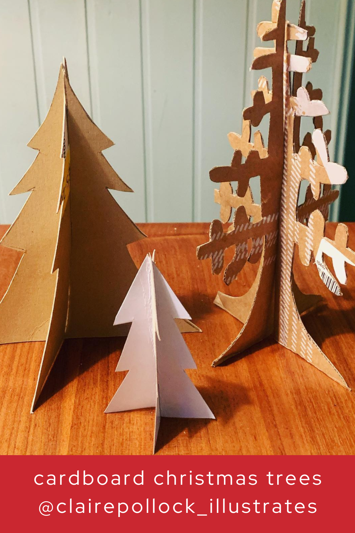 Perfect for a rustic or natural aesthetic, these three-dimensional trees combine layered cardboard pieces to create depth and a woodland feel. A great craft for those who enjoy a hands-on project with a stunningly simple outcome.