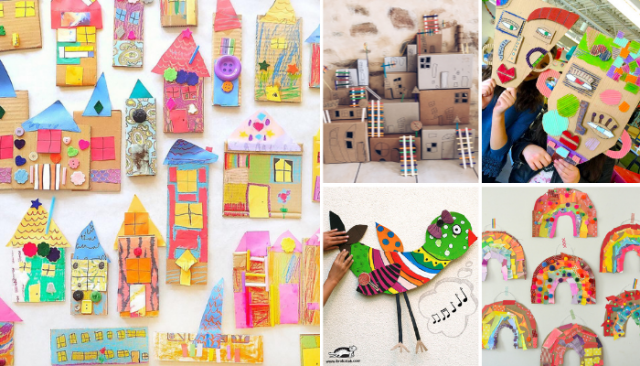 29 Creative Recycled Cardboard Crafts for Kids