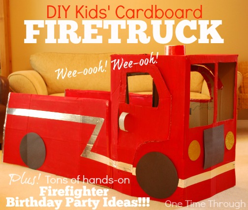 Cardboard Fire Truck