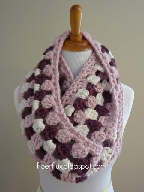 Cherries Infinity Scarf Crochet Pattern