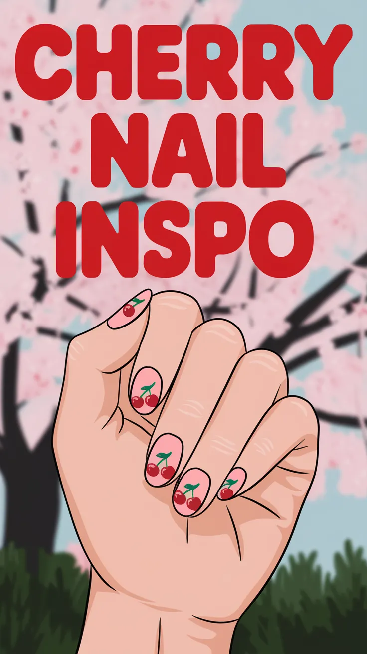 🍒💅 Cherry Nails: Sweet & Stylish Nail Art IdeasAdd a pop of playful charm to your manicure with cherry-inspired nail designs! Perfect for any season, these fun and trendy looks will make your nails the center of attention. 🌸✨ #CherryNails #NailArtIdeas #TrendyNails #ManicureInspo #CuteNails