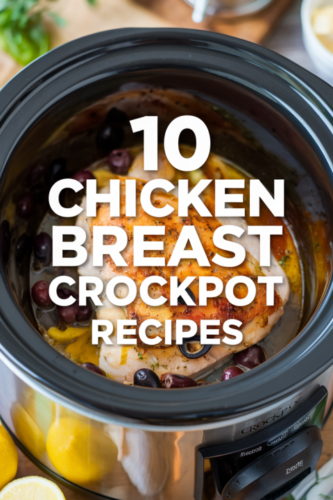 10 Easy Chicken Breast Crockpot Recipes for Stress-Free Dinners ?✨ Say goodbye to dinner stress with these effortless crockpot chicken recipes. Each one is packed with flavor and perfect for busy nights when you need a meal that practically cooks itself!