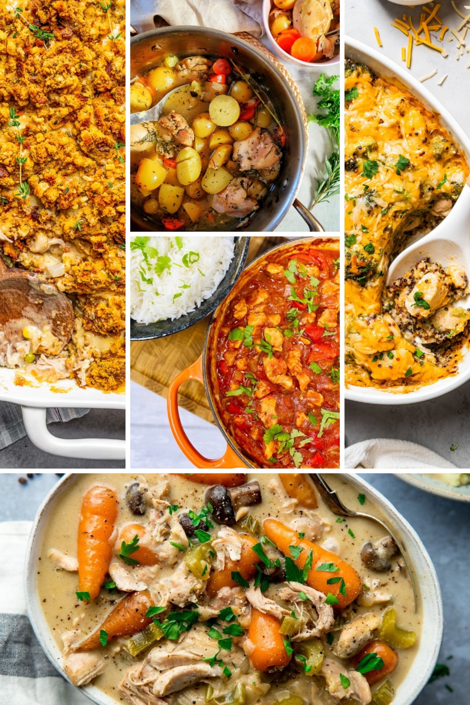 A collection of chicken casserole recipes