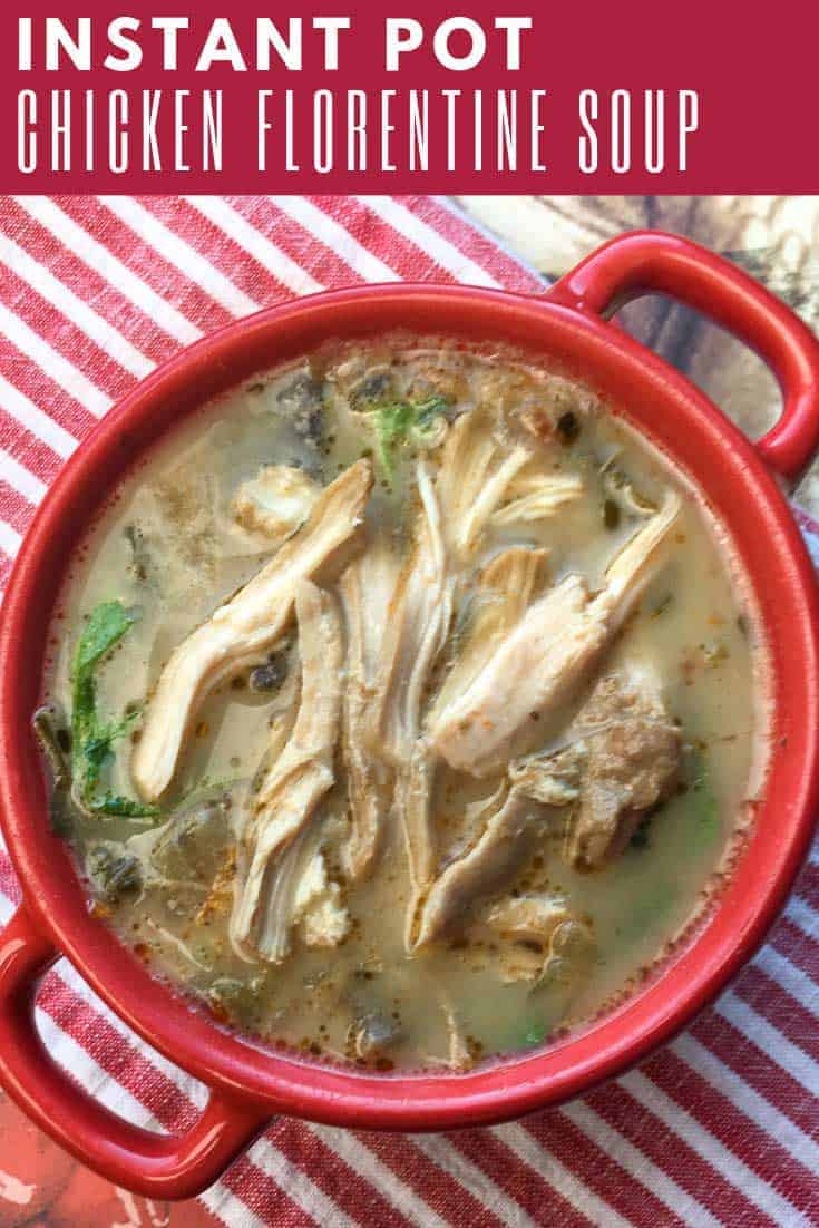 This light and flavourful Instant Pot Chicken Florentine soup is inspired by classic Chicken Florentine recipes, but it has some unique elements of its own.