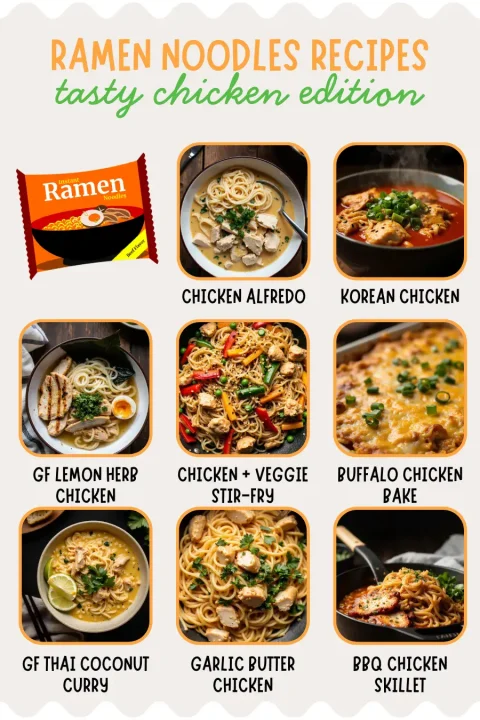 Bored with plain ramen? These 8 creative chicken ramen recipes transform your weeknight meals into cozy, crave-worthy dinners everyone will love! #ramenrecipes #chickenideas #weeknightdinners