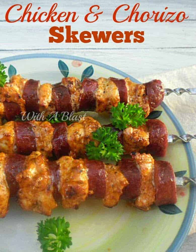 Chicken and Chorizo Skewers Recipe