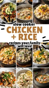 Looking for easy weeknight dinners? These chicken and rice crockpot recipes are cozy, family-friendly, and totally stress-free. From creamy classics to bold Tex-Mex twists, there's something here for everyone.