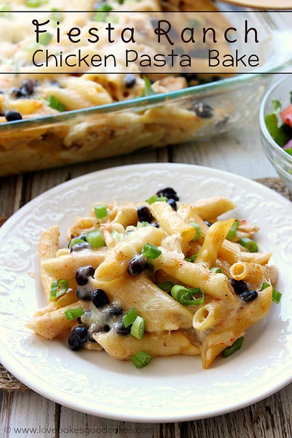 Fiesta Ranch Chicken Pasta Bake