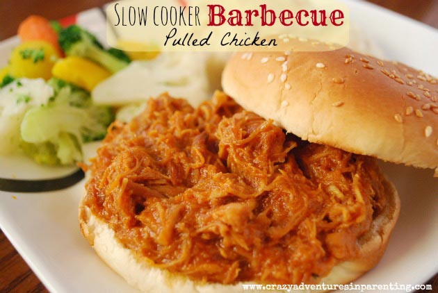 Crock Pot Barbecue Pulled Chicken