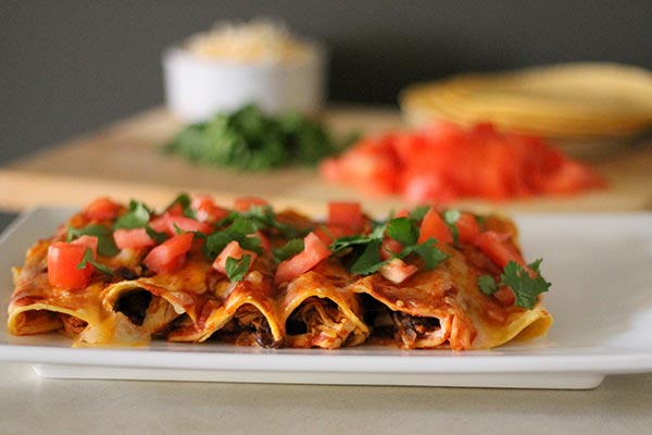 Quick and Healthy Chicken Enchiladas - Home Cooking Memories