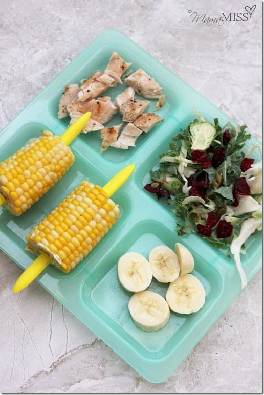 Kale, Corn, and Grilled Chicken Salad