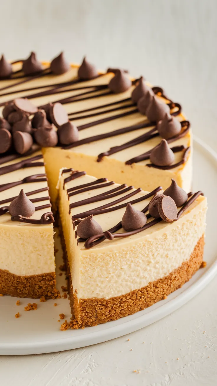 Creamy, dreamy, and packed with pockets of chocolatey goodness—this chocolate chip cheesecake is a showstopper. Whether you're celebrating a birthday or just need a sweet pick-me-up, this dessert is guaranteed to disappear fast.