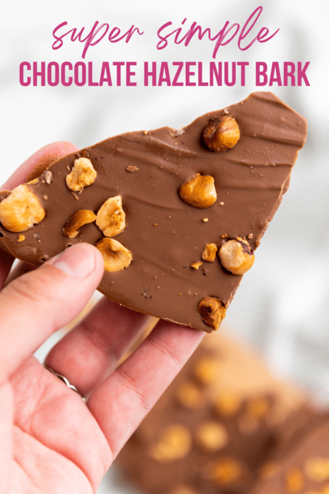 Super simple chocolate hazelnut bark recipe