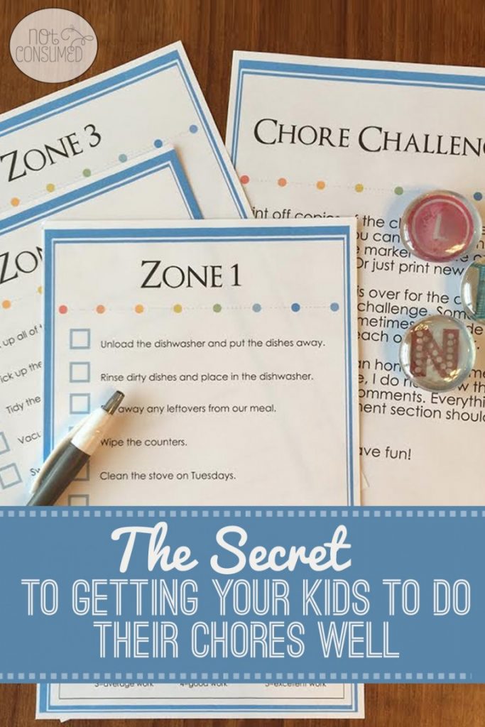 Household Chore Charts | Free Printable Charts for Children | Kid