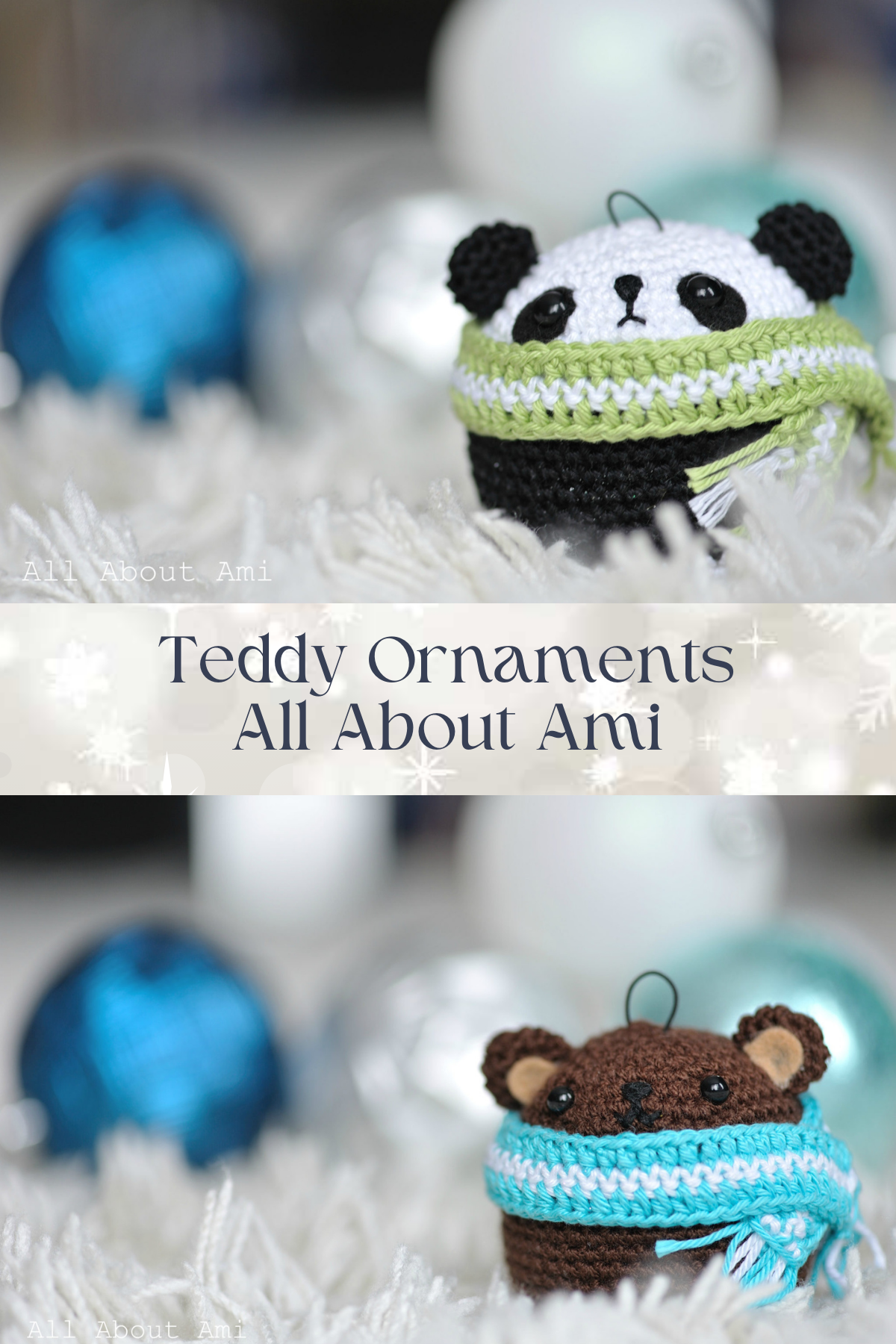 These teddy bear ornaments are as sweet as can be! They’re perfect for adding a touch of cuteness to your holiday decorations and would make lovely keepsake gifts for children and adults alike.