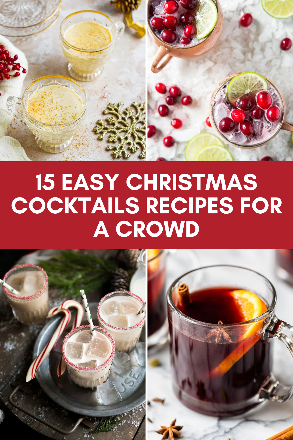 🍸 Looking for festive drinks for Christmas? These 15 Christmas Mixed Drinks are perfect for your party menu! 🎅🍹 #ChristmasCocktails #HolidayDrinks