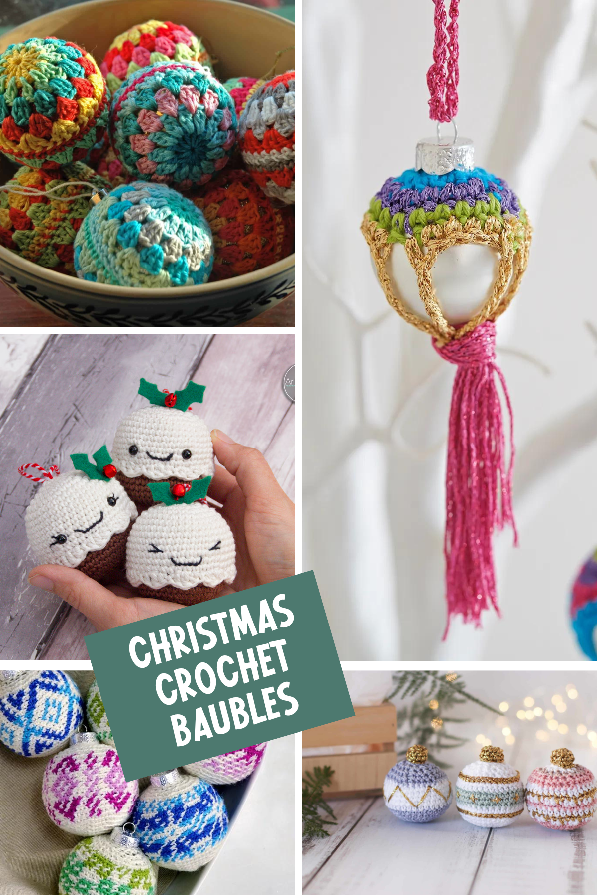 Add some handmade charm to your Christmas tree with these adorable crochet bauble patterns! 🎅🧶 From colorful granny squares to cute little teddies, this collection has something for everyone. Perfect for using up yarn scraps and spreading festive cheer! #CrochetPatterns #ChristmasDecor #DIYOrnaments