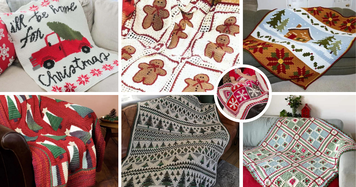 Find the best Christmas crochet patterns for blankets right here 🌟 Whether you’re looking for an intricate afghan or an easy-to-make throw, these free patterns will add holiday magic to your space. Perfect for gifting or keeping! #CrochetChristmasGifts #FreeCrochetPatterns