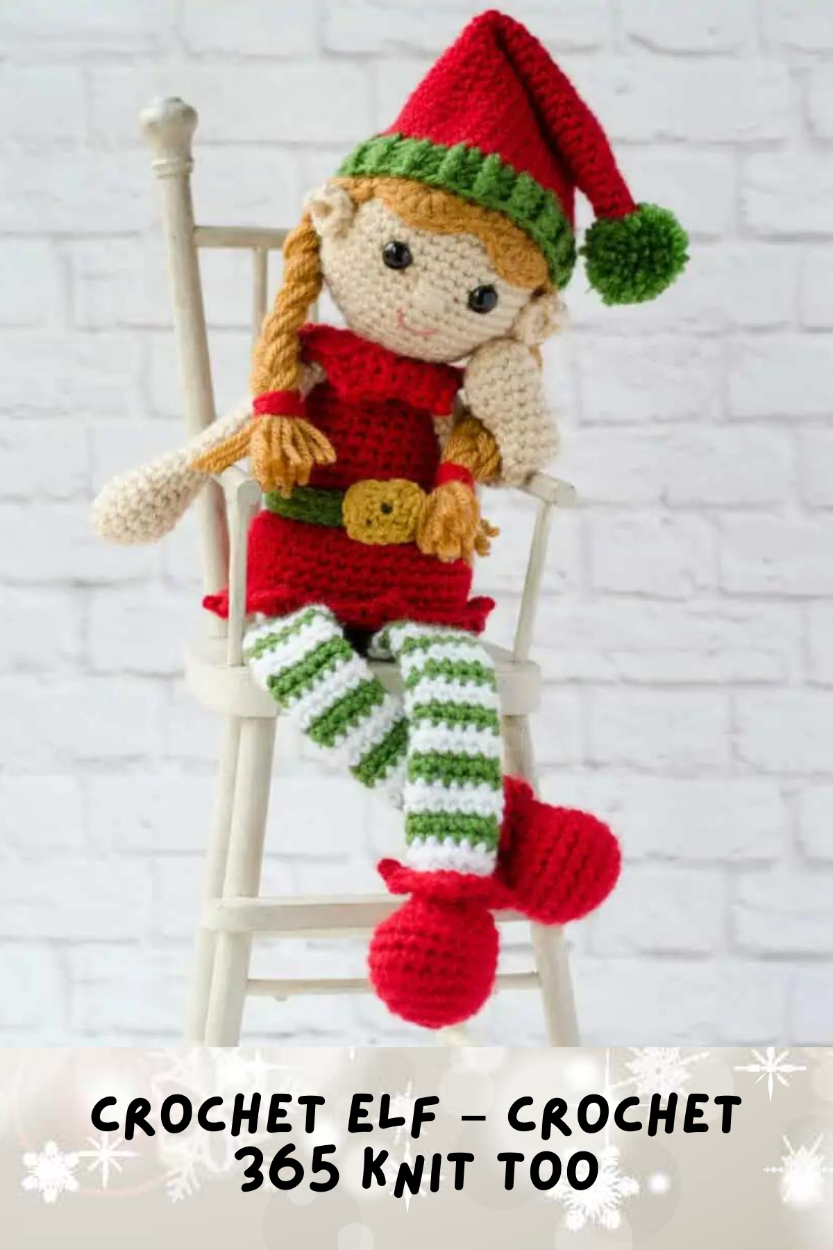 A cheerful little elf to add to your crochet repertoire! This pattern features a friendly elf in a green outfit, with striped pants and a pointed hat. It’s a delightful project that’s sure to bring a smile to everyone’s face this holiday season!