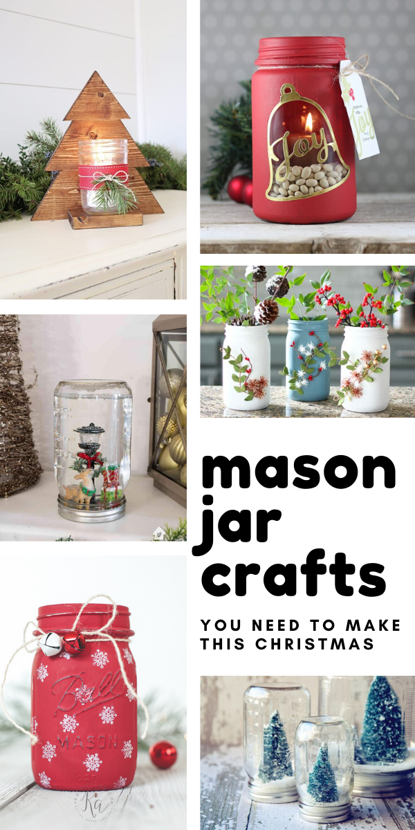 25 Simple Christmas Mason Jar Crafts Diy Your Holiday Decor This