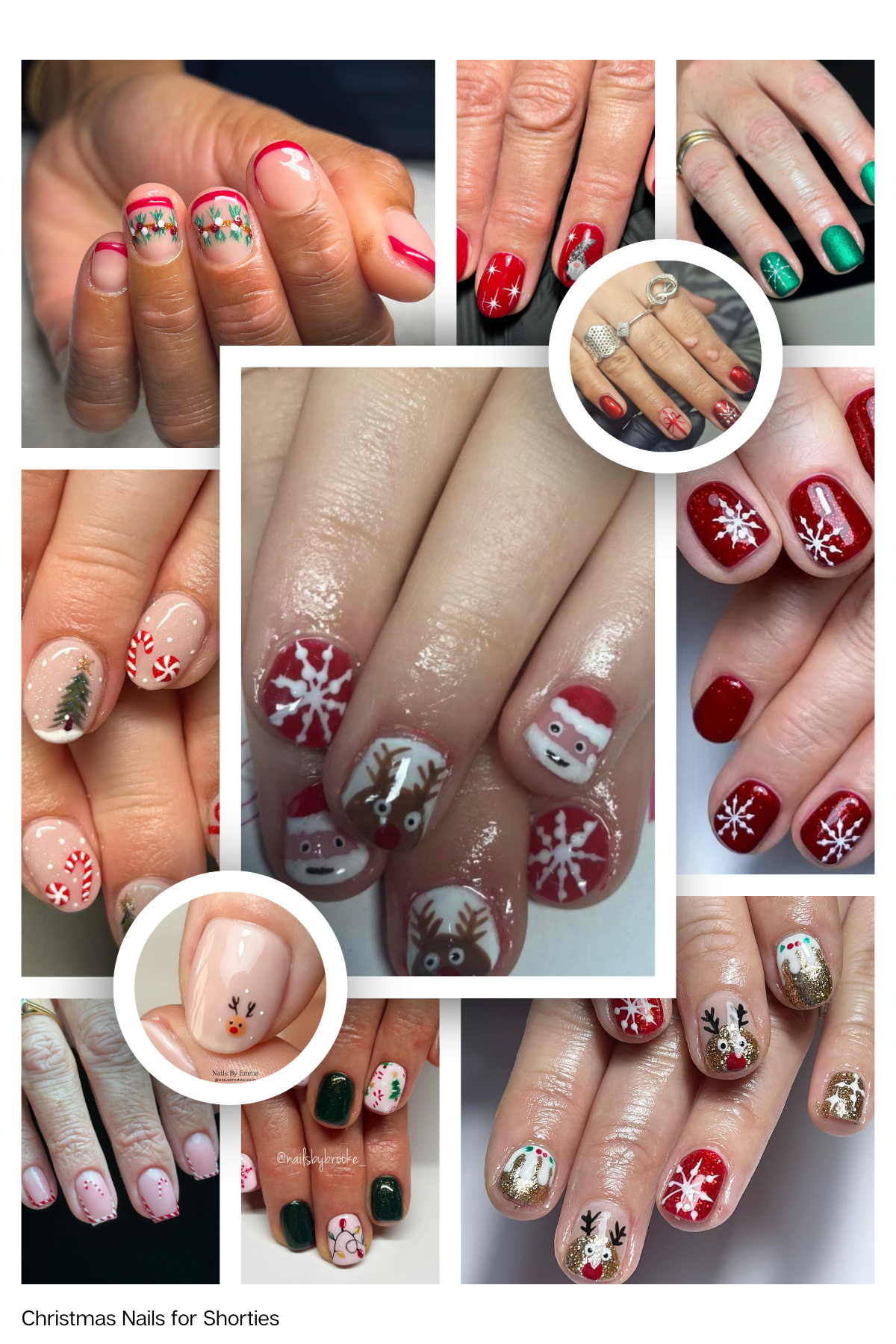 🎁 Looking for Christmas nail inspiration? Check out these festive designs that look amazing on short nails! #HolidayLooks #NailGoals #ChristmasStyle