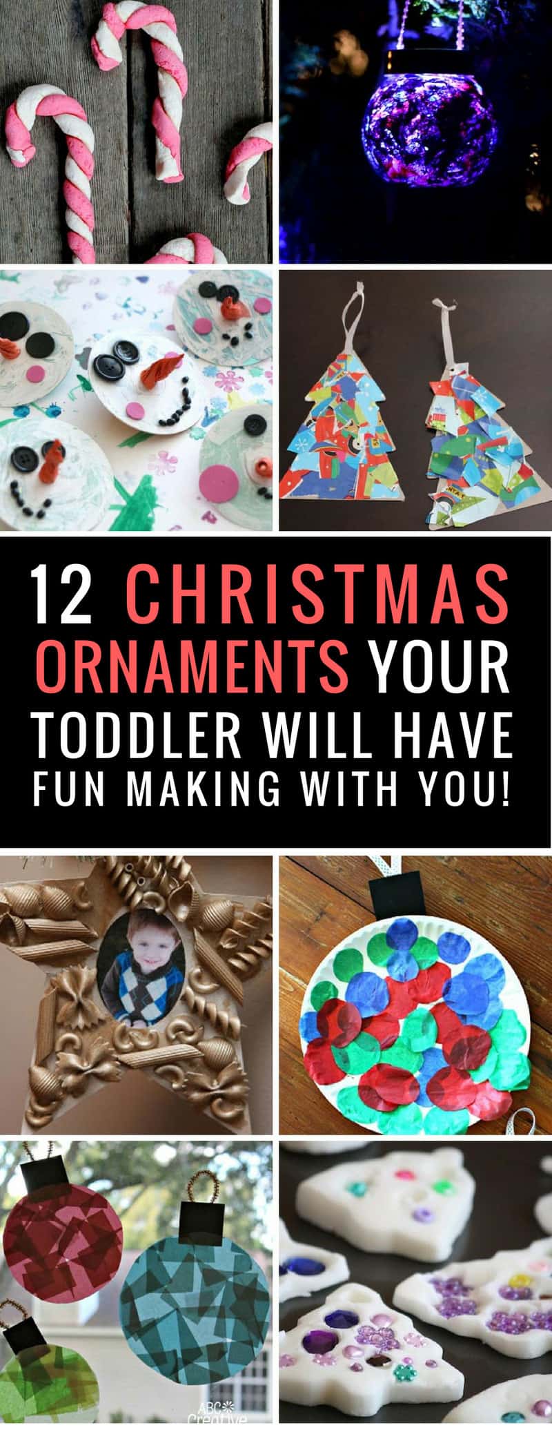 These Christmas ornaments for toddlers to make are so adorable and such fun to make - you need to try some of them!