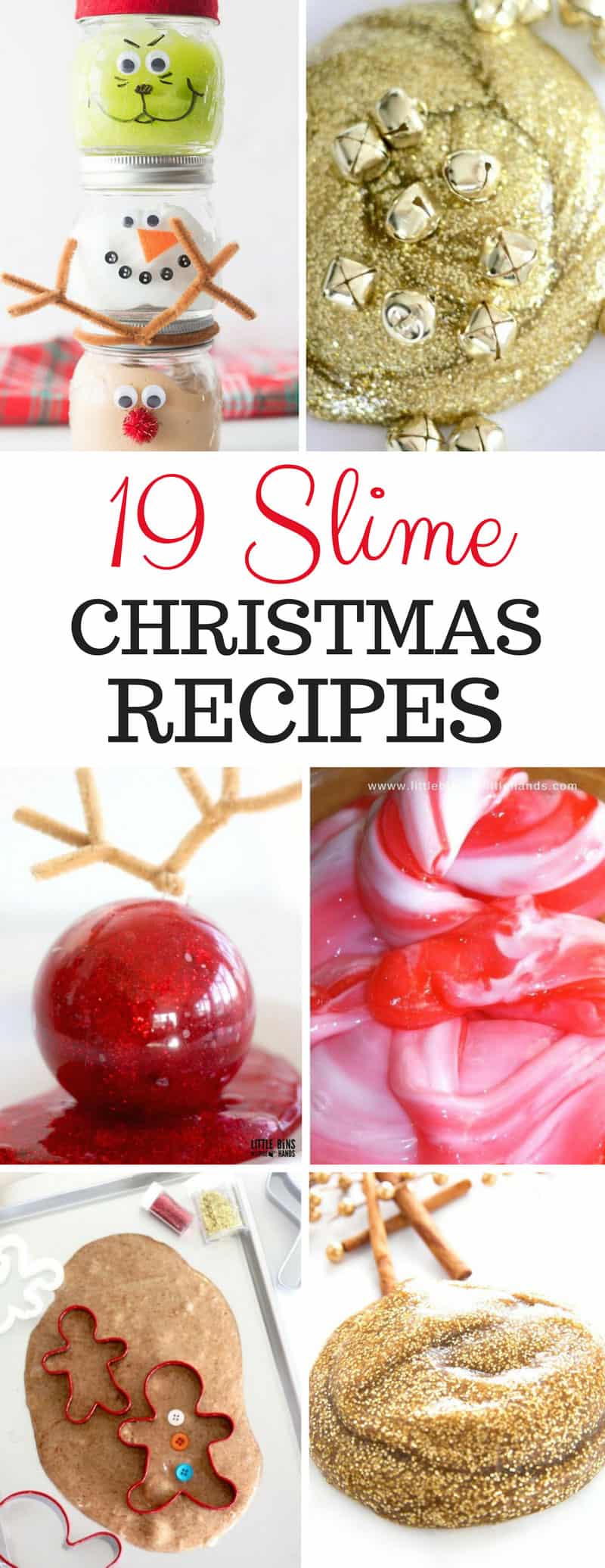 Christmas Slime Recipes - 2020 has been the year of SLIME so I couldn't resist pulling together a collection of the best Christmas slime recipes! I found everything from Santa Suit Slime and Christmas Tree Slime to Snow Slime, oh and my favourite the Christmas Explosion Slime! 