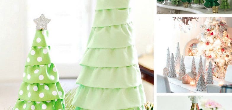 These DIY Christmas tree crafts are stunning! Can't wait to make them and festive up my mantel!