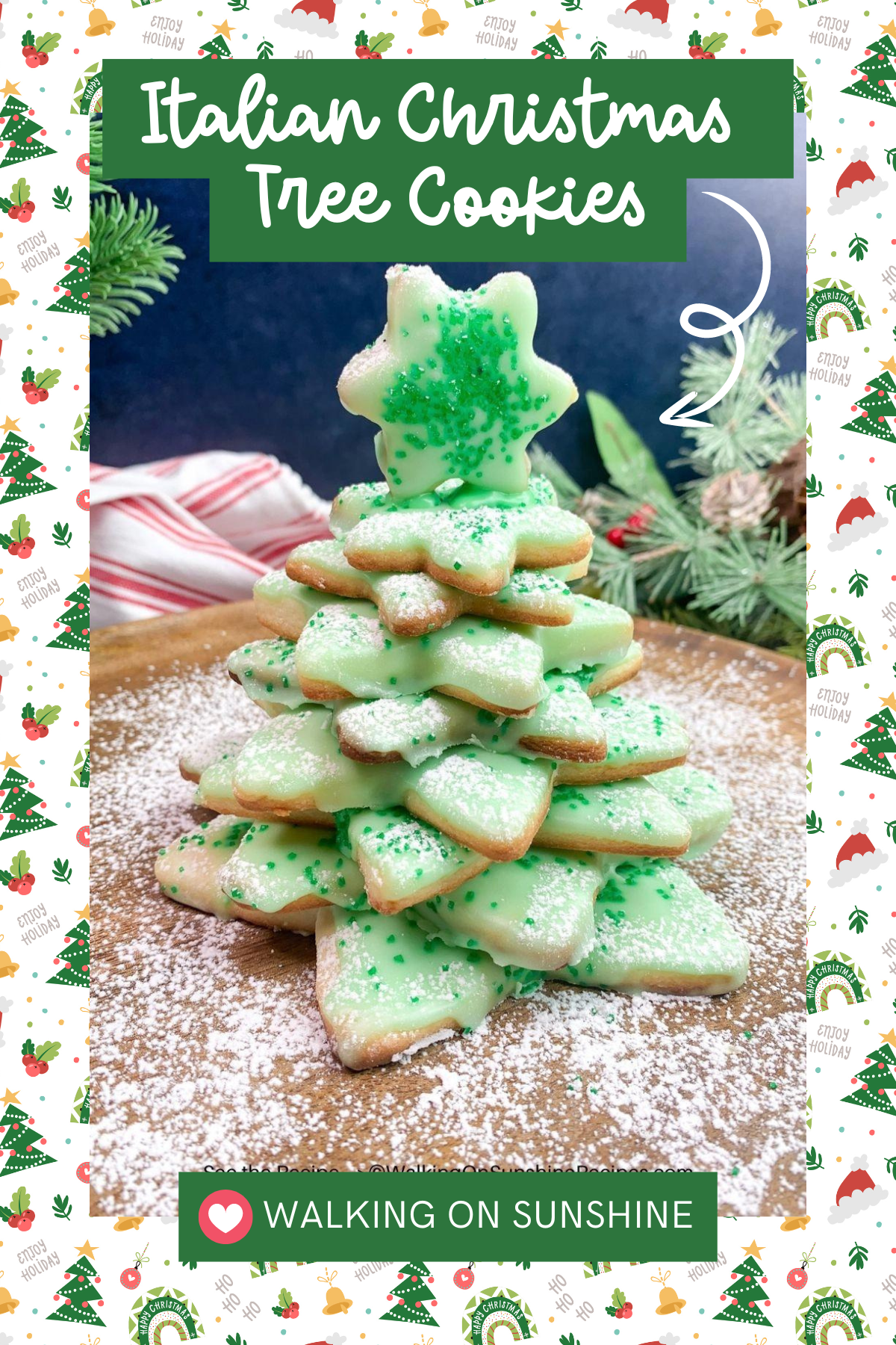 Bring a bit of Italy to your holiday table with these Italian Christmas Tree Cookies! These buttery, anise-flavored cookies are shaped like Christmas trees and topped with festive sprinkles. A delightful treat with your morning coffee or holiday dessert spread!