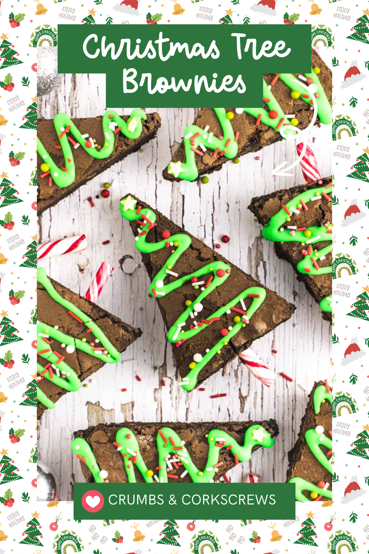 These Christmas Tree Brownies are the ultimate holiday indulgence! Rich, fudgy brownies are cut into tree shapes and decorated with green icing and sprinkles, turning a classic dessert into a festive treat everyone will love.