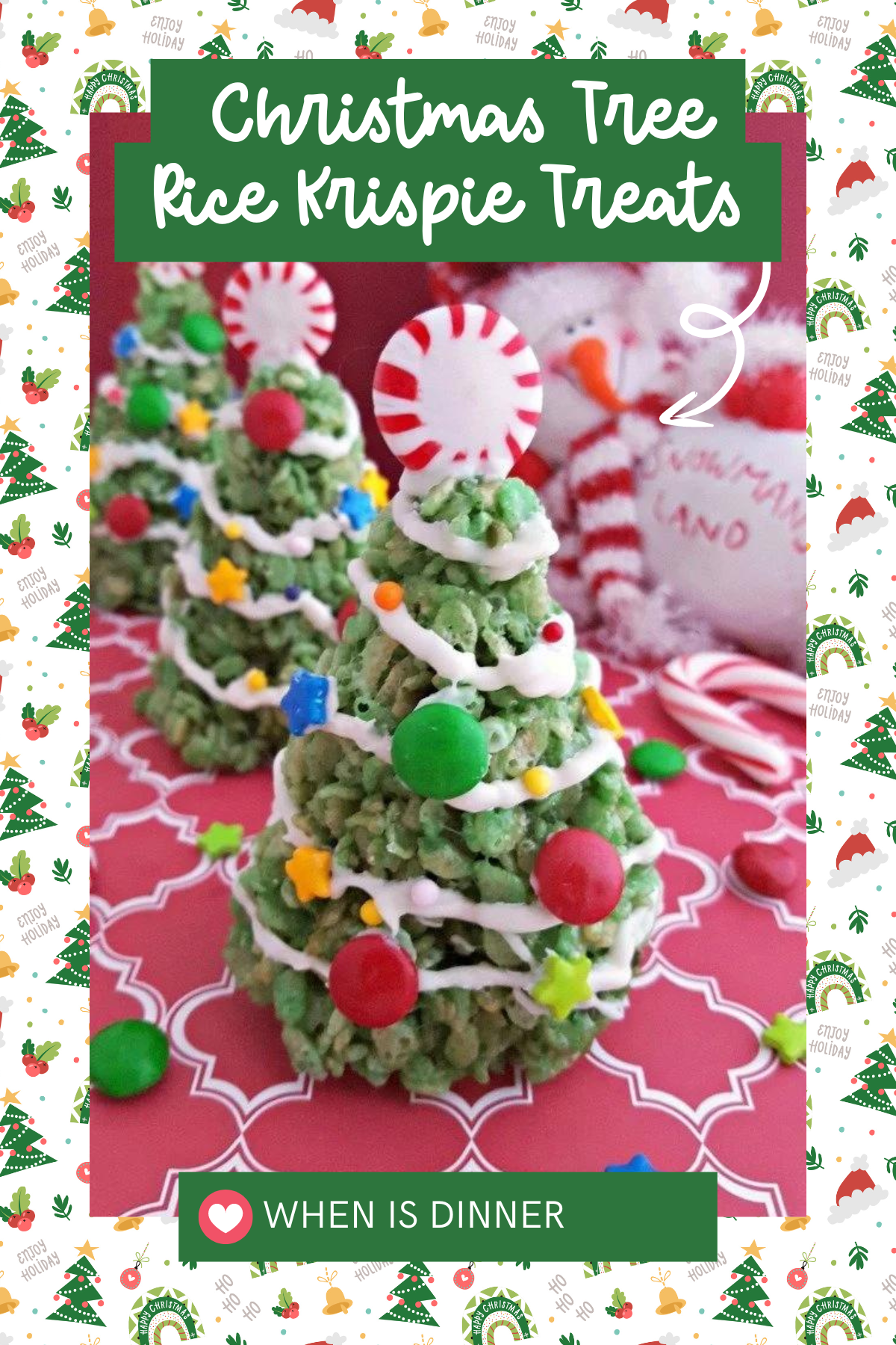 Get ready for a blast from the past with these Christmas Tree Krispie Treats! They're nostalgic, gooey, and shaped like adorable trees, complete with little sprinkle "ornaments." A great no-bake treat to whip up with the kids!