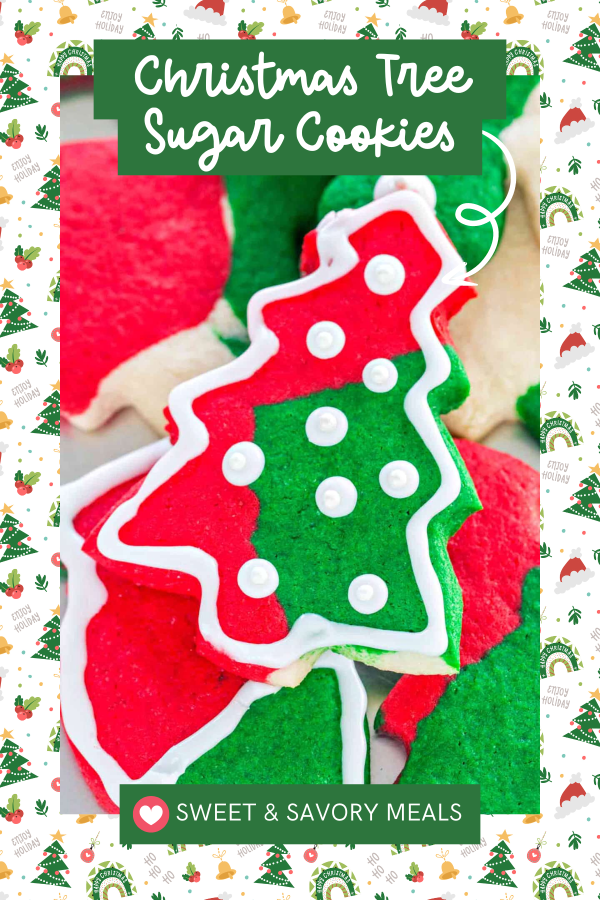 These Christmas Sugar Cookies are an absolute classic! Cut into tree shapes and decorated with festive green icing, they’re crisp, buttery, and perfect for adding a little holiday spirit to your dessert table.