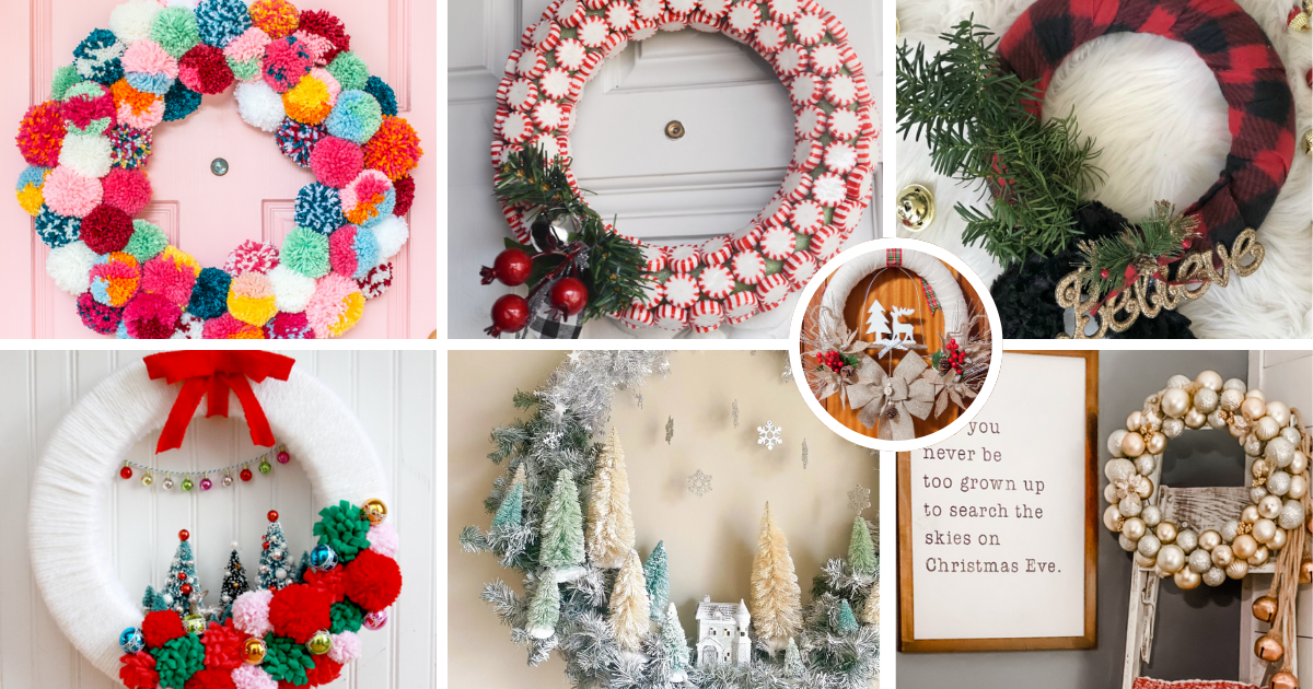 DIY Christmas wreaths that are easy, affordable, and absolutely stunning! 🥰 #ChristmasDecor #DIYProjects