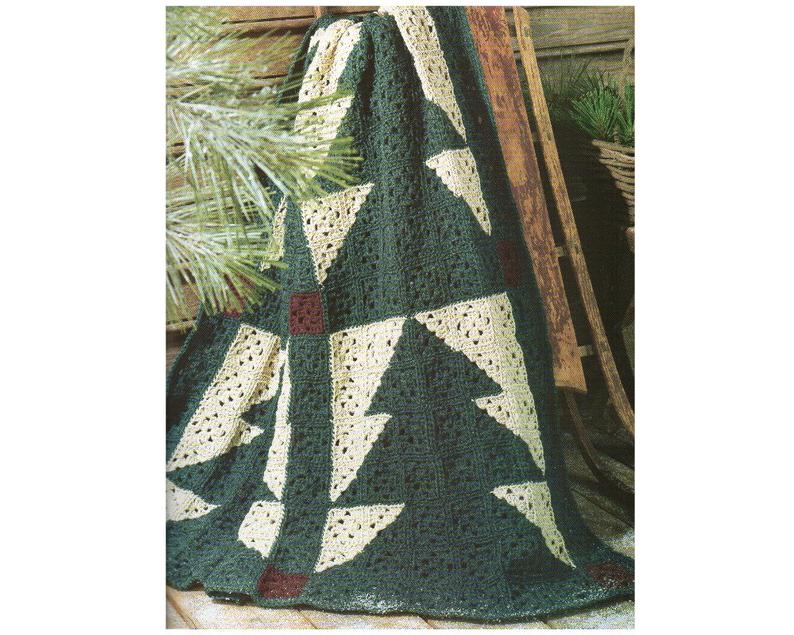 Pine Tree Afghan Crochet Pattern