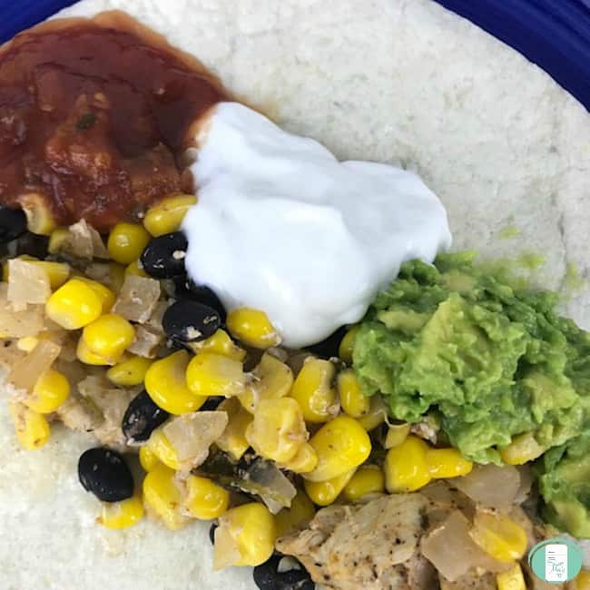 Cilantro Lime Chicken with Corn and Black Beans