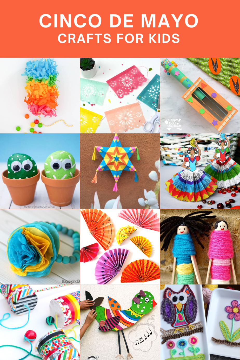 🌵✨ Let's fiesta like there's no mañana! 🎉🎨 Dive into Cinco de Mayo crafts for kids - colorful papel picado, festive piñatas, and more! 💃🎉