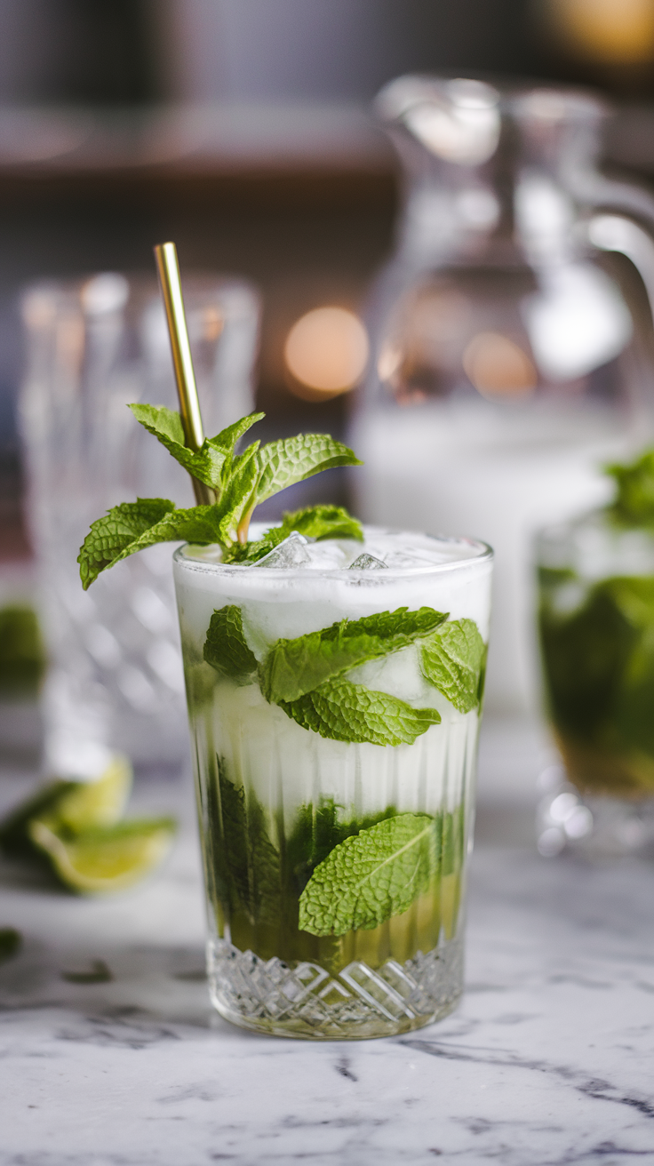 Serve up this crowd-pleasing Mojito at your next gathering – simple, tasty, and guaranteed to impress your guests. 🎉🍋 #Mixology #CocktailTime #Drinking