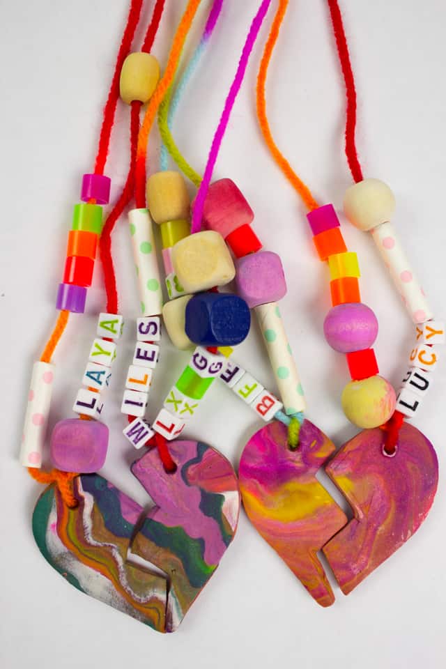 How to Make Best Friend Clay Necklaces
