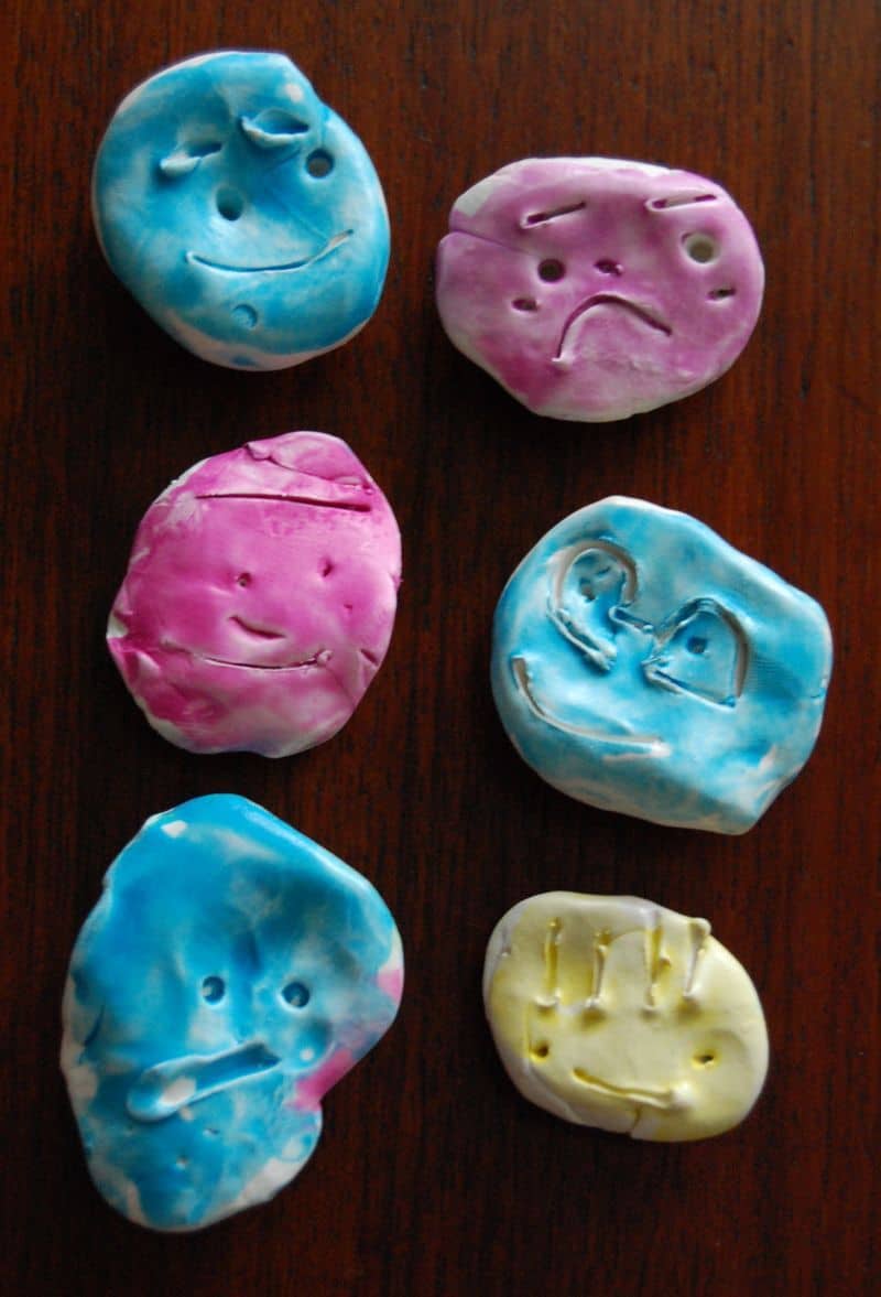 Making Clay Face Magnets