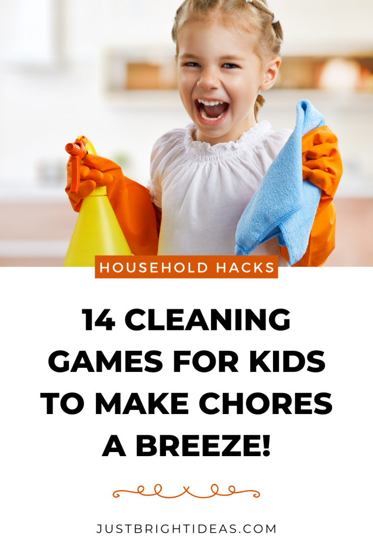 14 Genius Cleaning Games for Kids - With Free Printables!