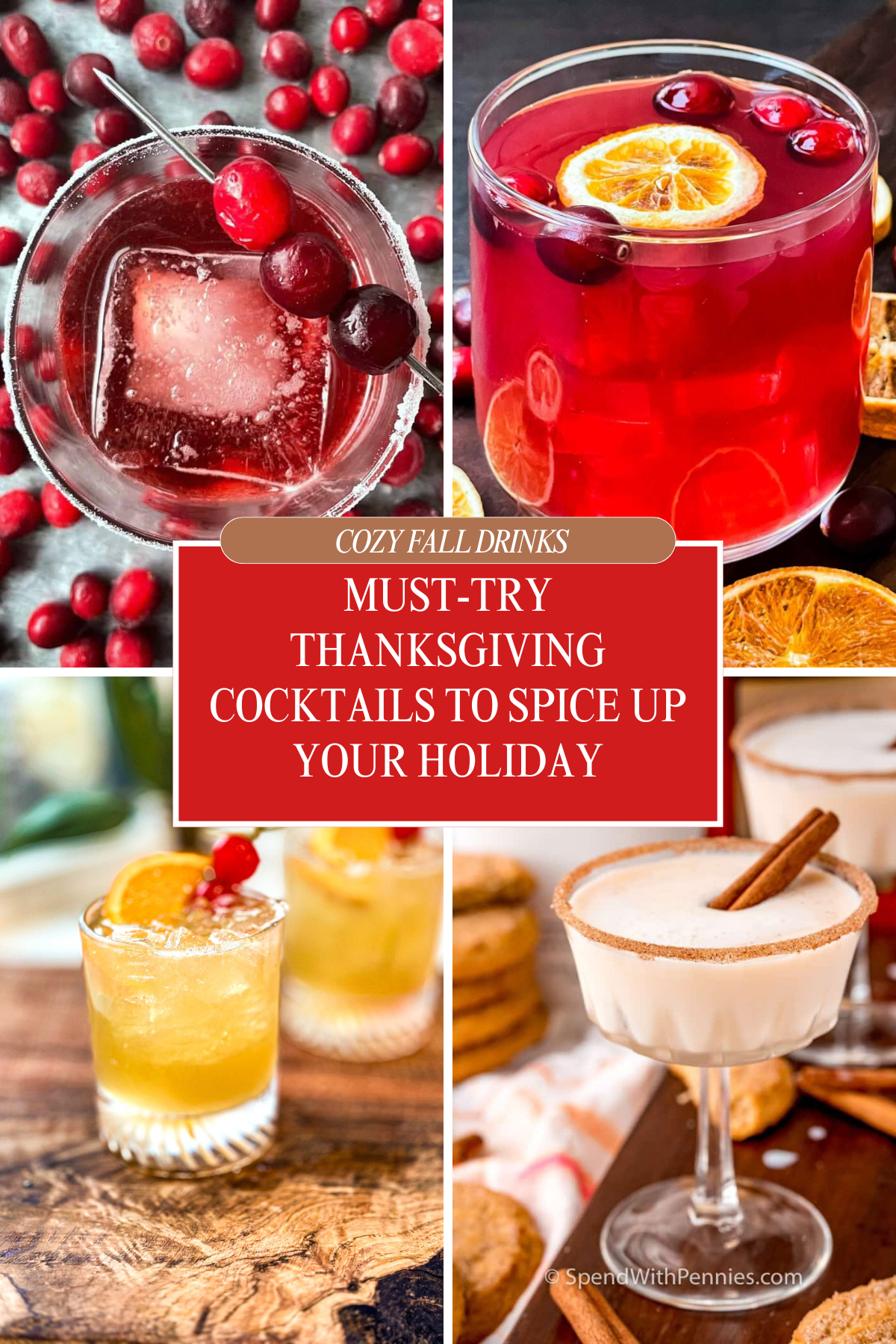 Shake up your holiday with these delicious Thanksgiving cocktails! 🍂🍷 Filled with warm flavors like cinnamon, cranberry, and pumpkin spice, these drinks are the perfect way to celebrate all things fall. 🍁