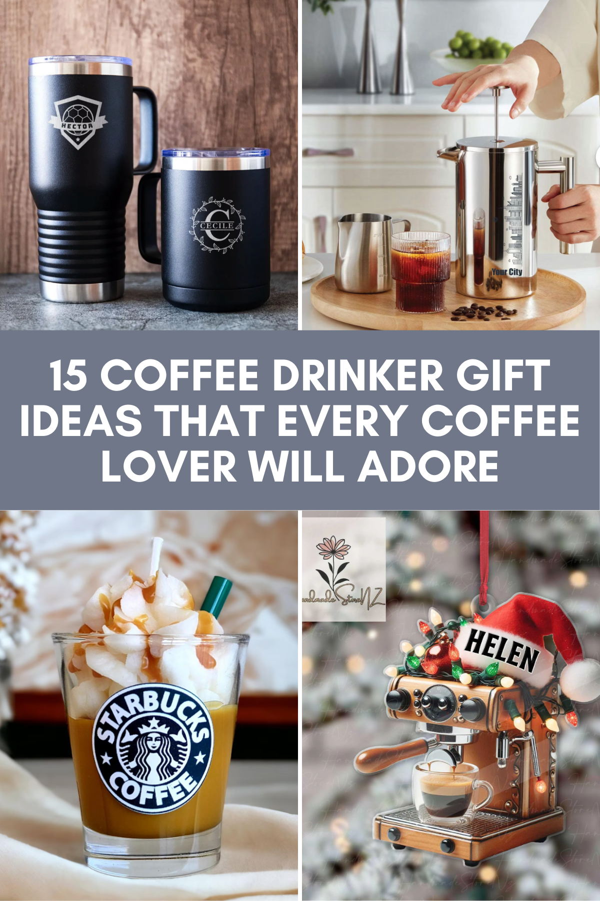 🎁❤️ From coffee gift sets to fun decor, these 15 Gift Ideas for Coffee Lovers are thoughtful and unique! #CoffeeGiftSet #CoffeeLoverGiftsBasket #HolidayGiftIdeas