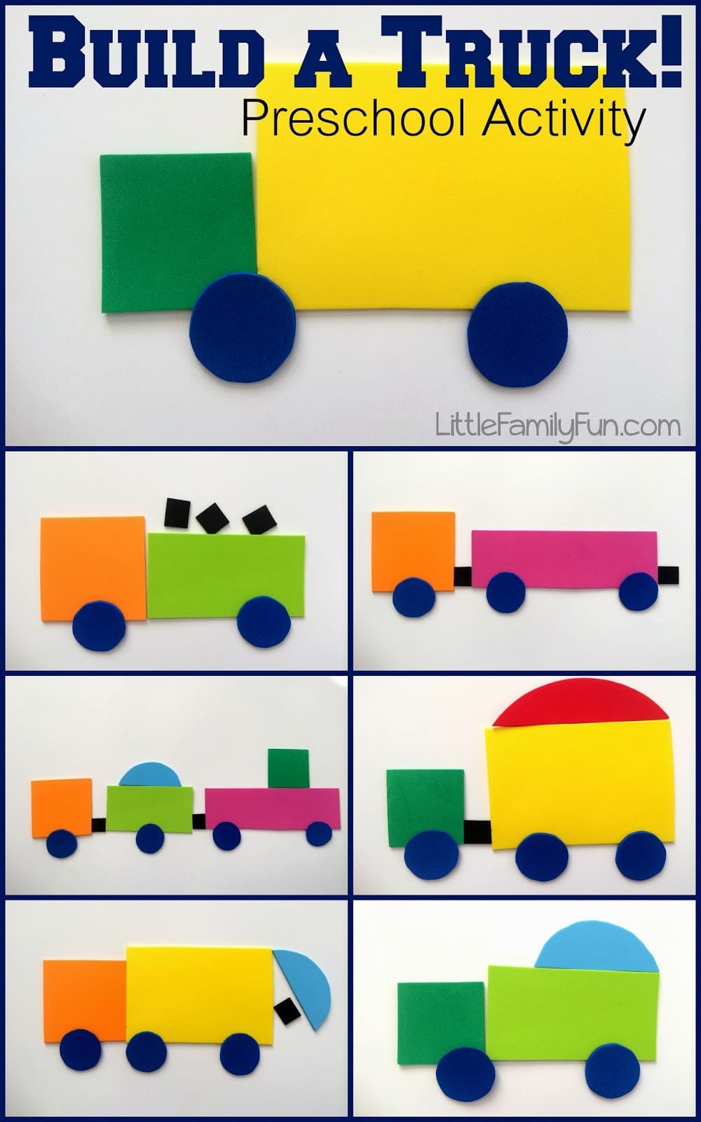 Build a Truck Shape Activity