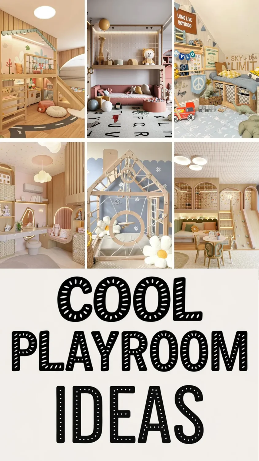 ?✨ 22 Cool Playroom Ideas + The Ultimate Guide to Setting Up Your Playroom Create a fun, functional, and stylish playroom with these creative ideas and tips! From storage solutions to activity zones, this guide has everything you need to design a space your kids will love. ?? #PlayroomIdeas #KidsRoomInspo #OrganizedSpaces #PlayroomGoals #FamilyFun