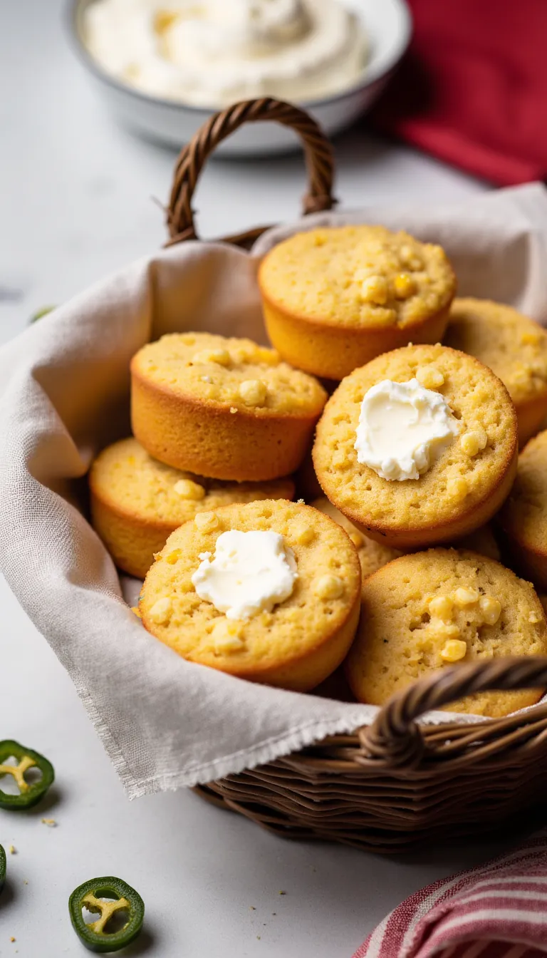 Serve these Cornbread Muffin Bites with Jalapeño Honey Butter for a Southern-style room temperature appetizer that’s both sweet and savory.
