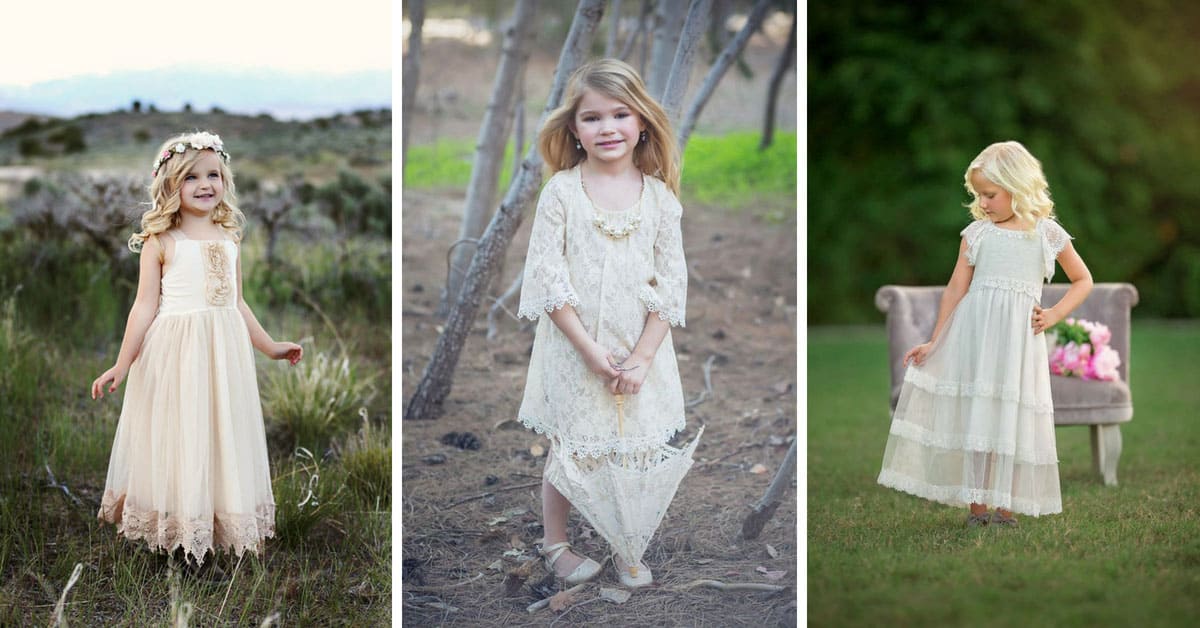 The Most Beautiful Flower Girl Dresses - Country and Town House